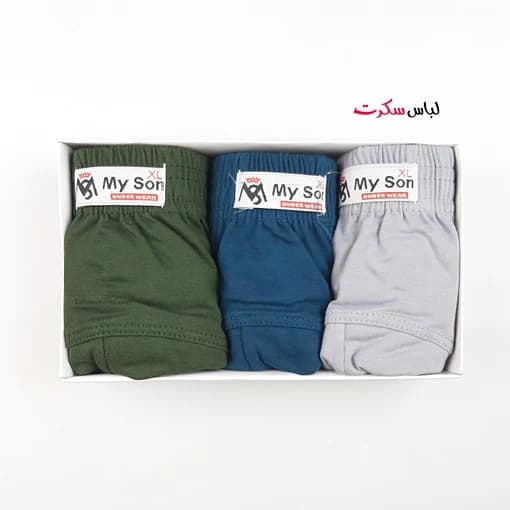 شورت اسلیپ مردانه نخی بسته 3عددی ls322 — تصویر ۴