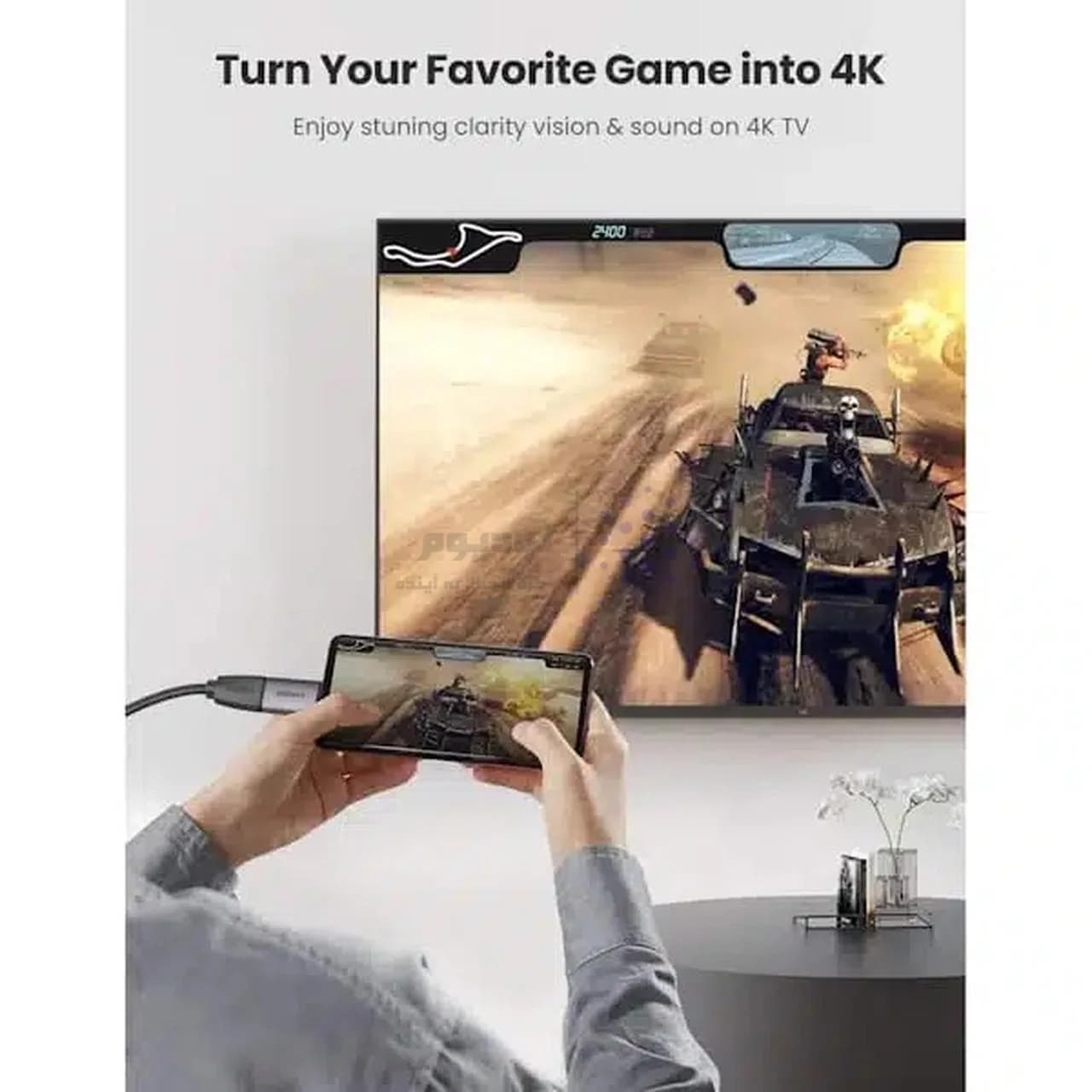 تبدیل UGREEN Type-C To HDMI مدل 70450 – خاکستری (گارانتی 18 ماهه آسان پیشرو) — تصویر ۱۱