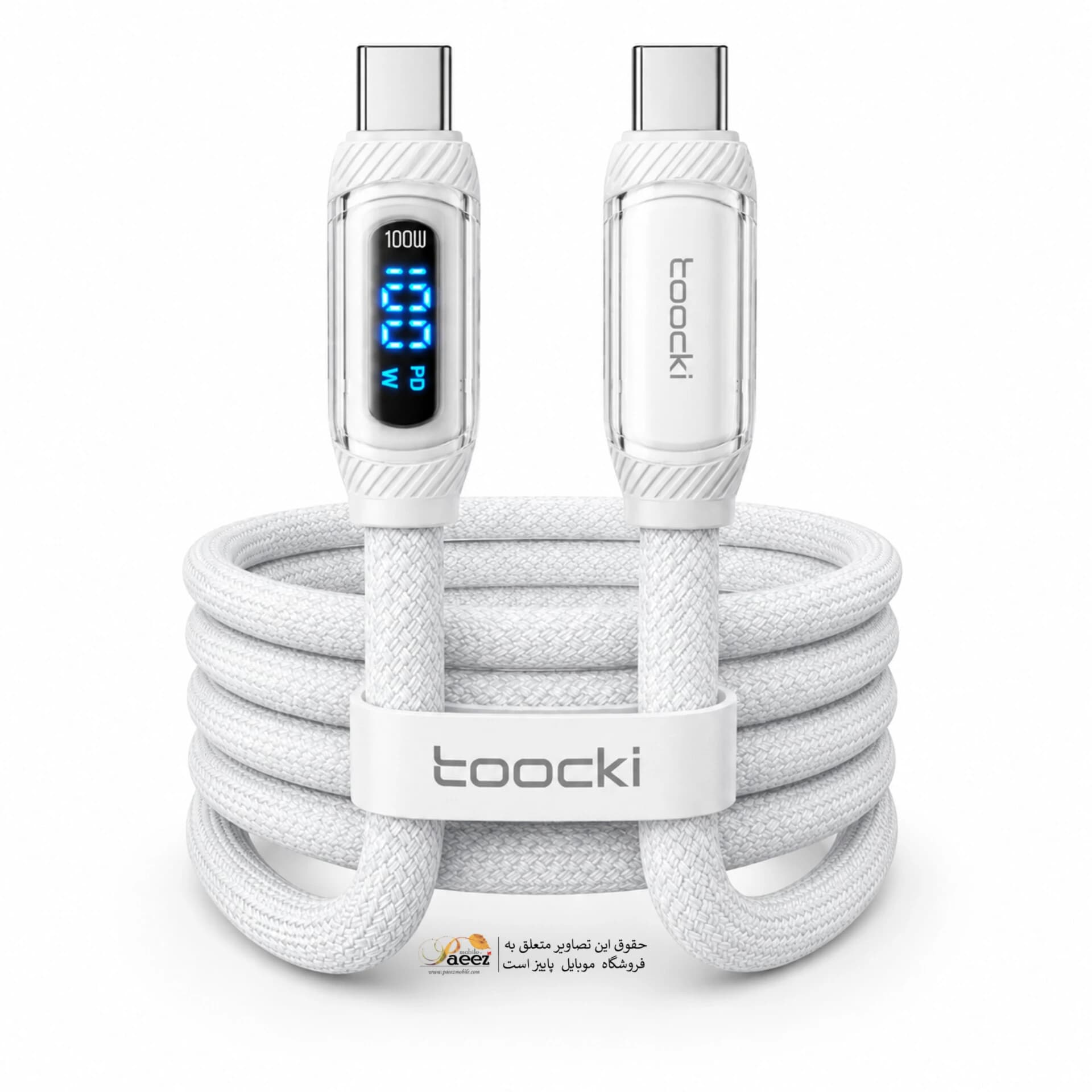 کابل شارژ USB-C توکی مدل 100W | Galaxy S24 FE | — تصویر ۶