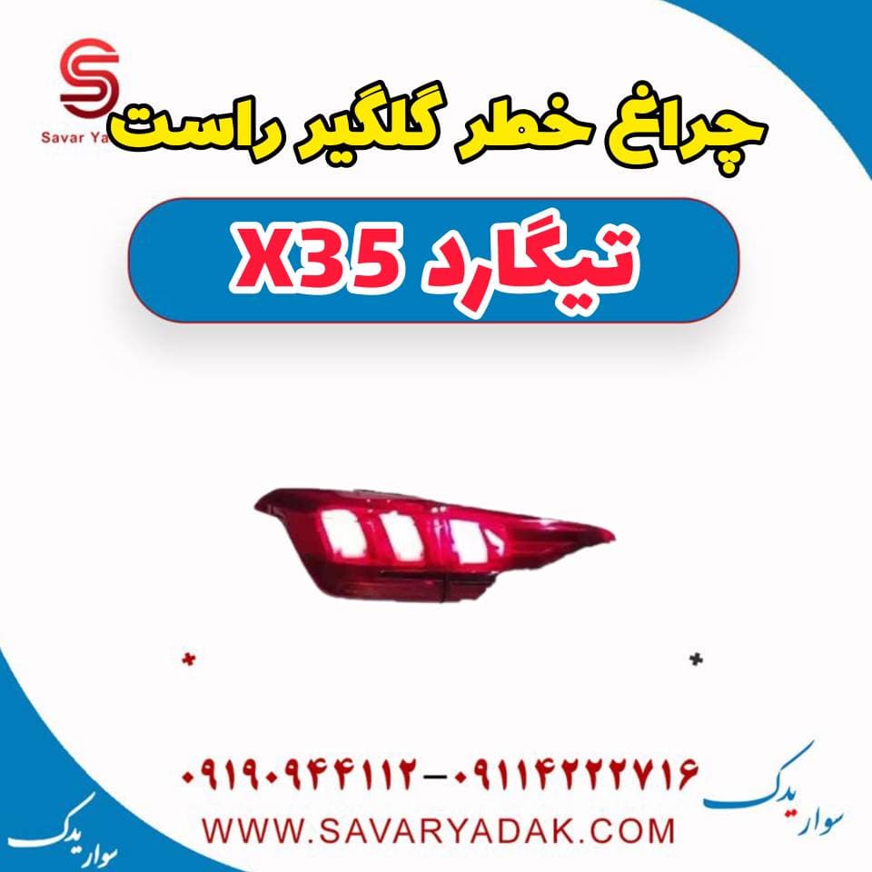 چراغ خطر گلگیر راست تیگارد x35