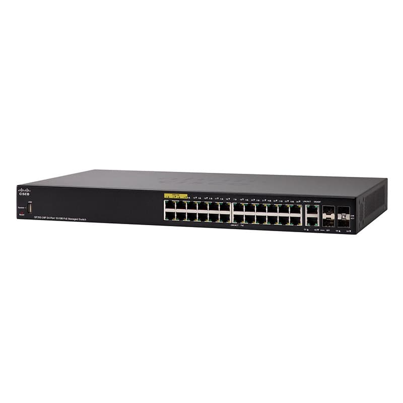 سوئیچ 24 پورت PoE سیسکو SF350-24P در بازار شبکه