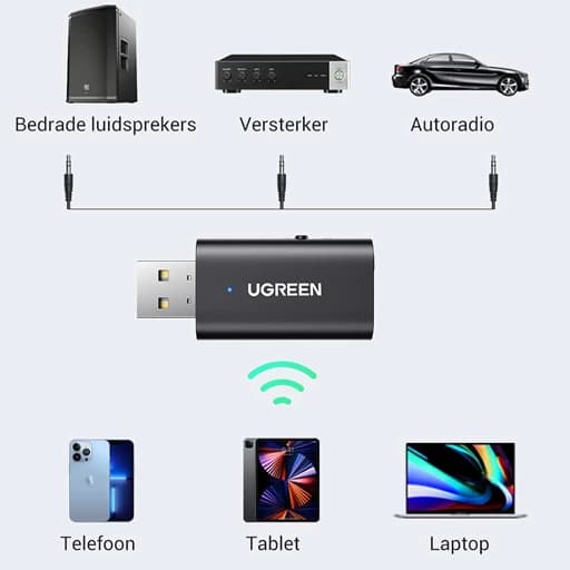 فرستنده و گیرنده بلوتوث UGREEN 5.1 — تصویر ۵
