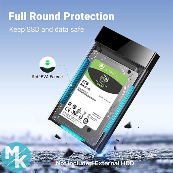 باکس هارد 2.5 اینچی برند UGREEN مدل US221 — تصویر ۶