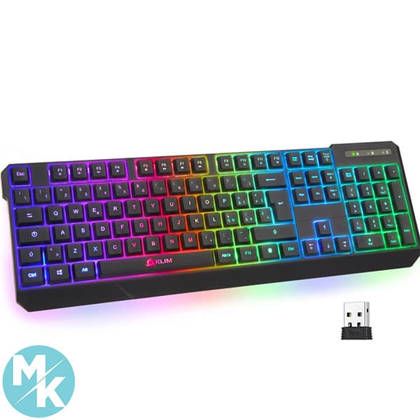کیبورد بی سیم گیمینگ برند KLIM مدل Chroma