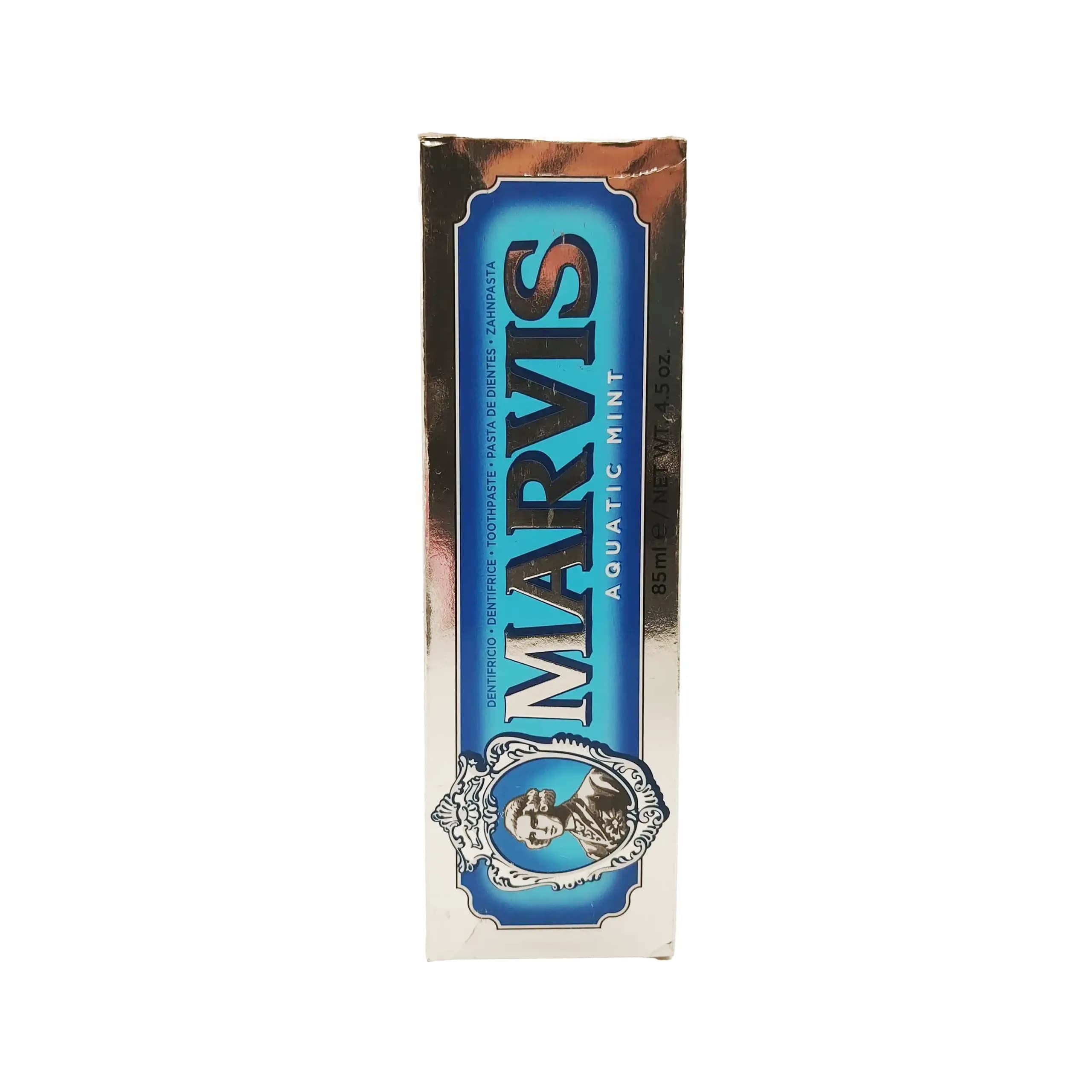 خمیردندان مارویس آکواتیک مینت (نعناع دریایی) 85 میل ایتالیایی Marvis Aquatic Mint — تصویر ۸