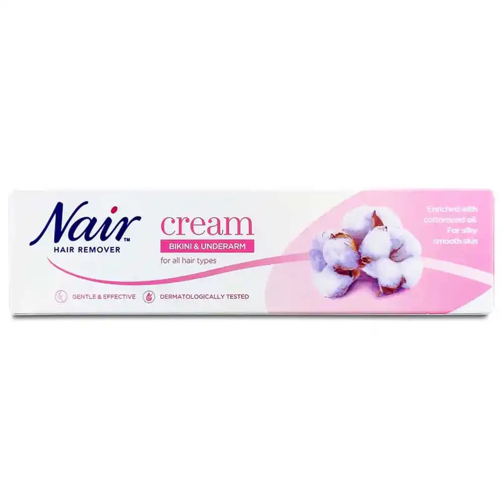 کرم موبر نیر مخصوص مناطق بیکینی و زیر بغل 80 میل Nair Hair Remover Cream Bikini and Underarm — تصویر ۲