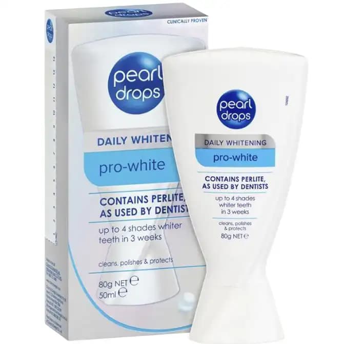خمیردندان سفید کننده لکه های دندان پرل دراپس 80 گرمی Pearl Drops Daily Whitening Pro-White