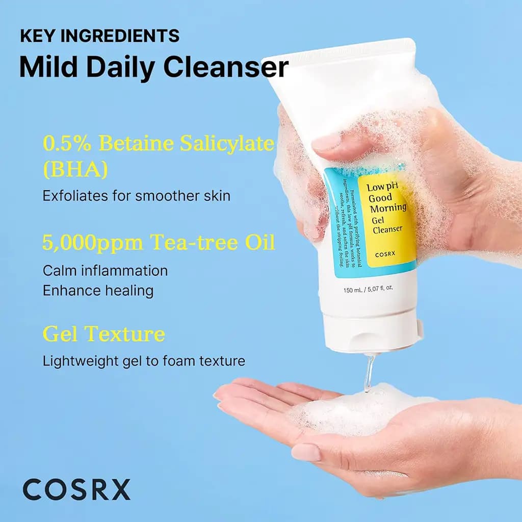ژل شستشوی گود مورنینگ کوزارکس COSRX Good Morning Gel Cleanser — تصویر ۱۲