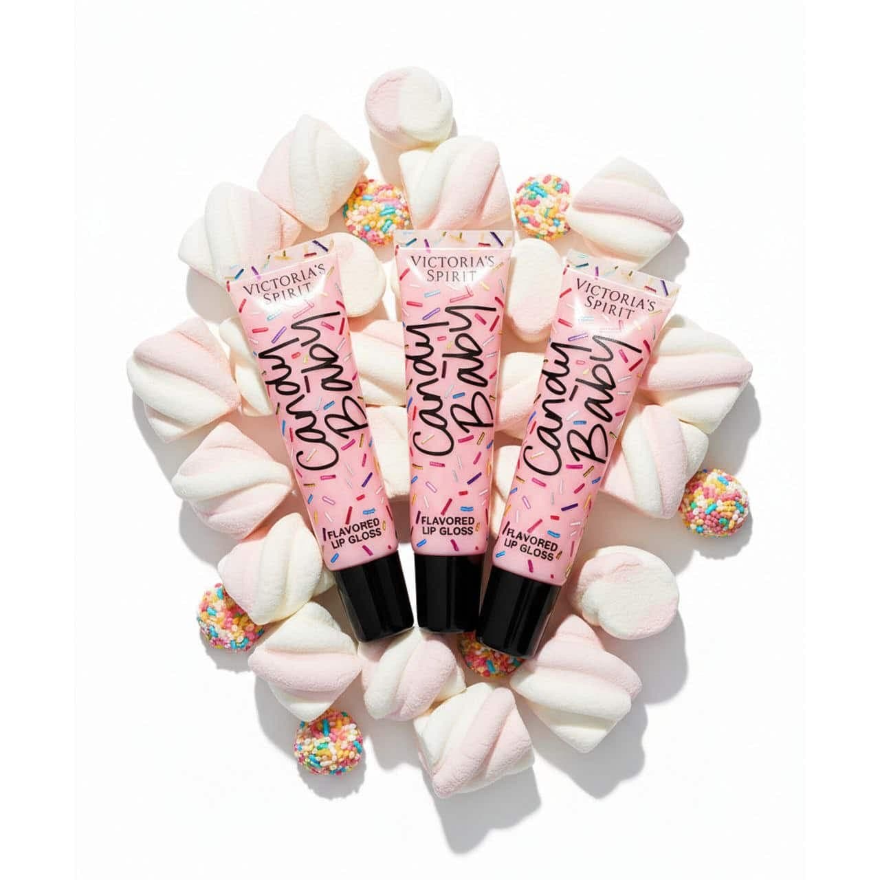 لیپ گلاس کندی بیبی ویکتوریا اسپریت اصل Victoria’s Spirit Candy Baby Flavored Lip Gloss