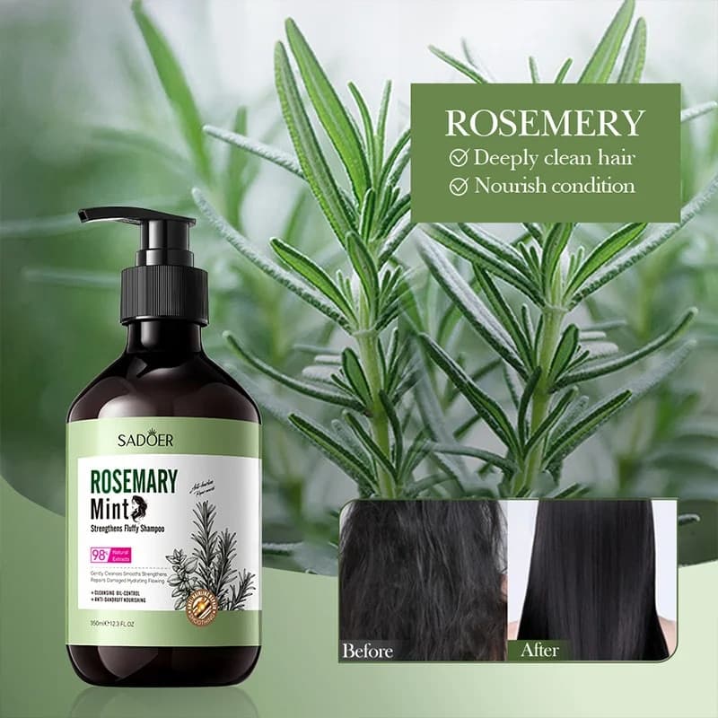 شامپو رزماری نعنا سادور 350میل SADOER Rosemary Mint Shampoo — تصویر ۴