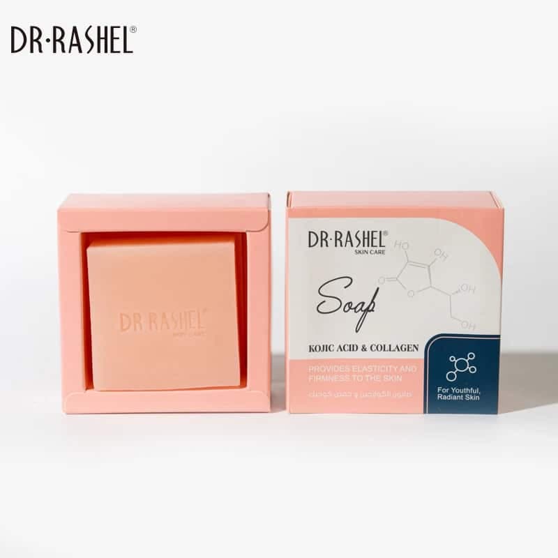 صابون کوجیک اسید و کلاژن دکتر راشل 100گرم DR.RASHEL Kojic Acid & Collagen Soap — تصویر ۹