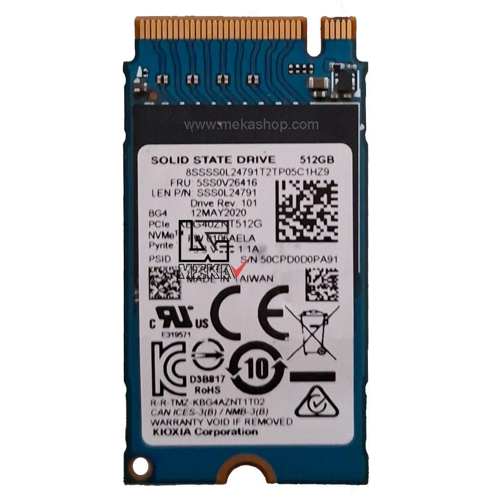 هارد اس اس دی لپ تاپ توشیبا 512 گیگابایت SSD NVME M.2 SERIES 512 GB دو شیار — تصویر ۸