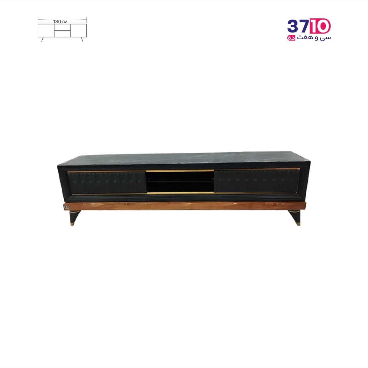 میز تلویزیون متین مدل R440 مشکی-180
