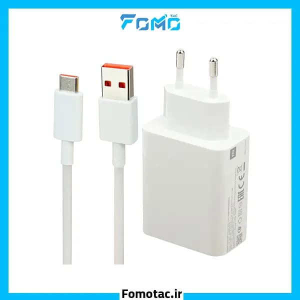 شارژر ۳۳ وات شیائومی اورجینال دو پین – همراه کابل — تصویر ۳