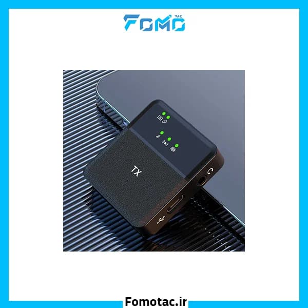 ست میکروفن یقهای 2 کاربره بیسیم اسایکس(SX) مدل sx32 double – دانگل type-c و Lightening — تصویر ۵