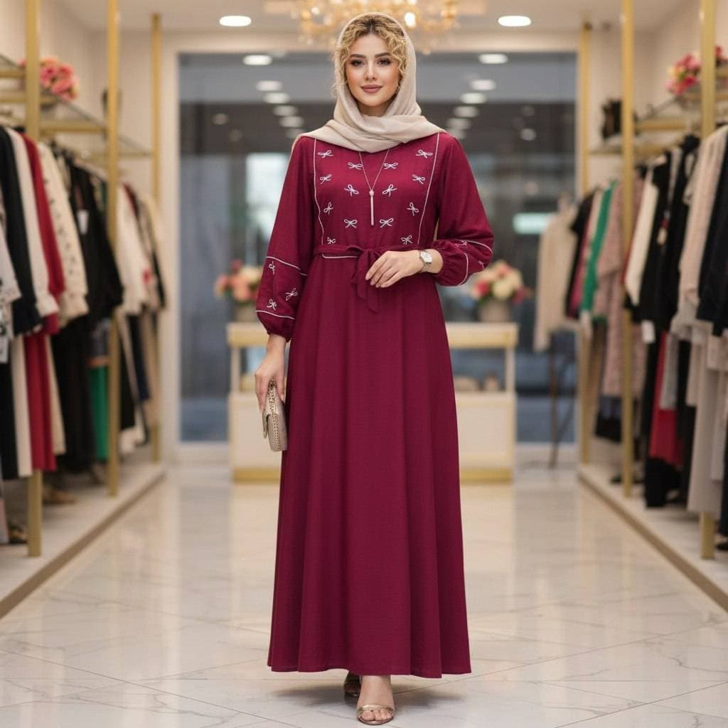 کفتان گلدوزی پاپیونی کد va6855