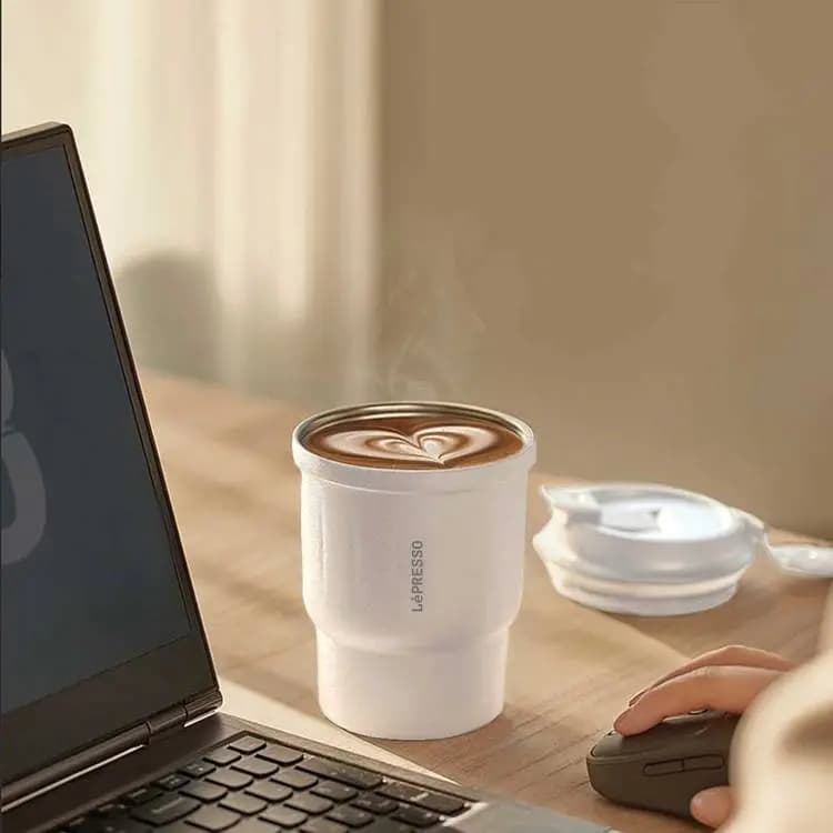 لیوان قهوه 450 میلی لیتر لپرسو مدل Lepresso LPCM450 urban coffee mug 450ML — تصویر ۵