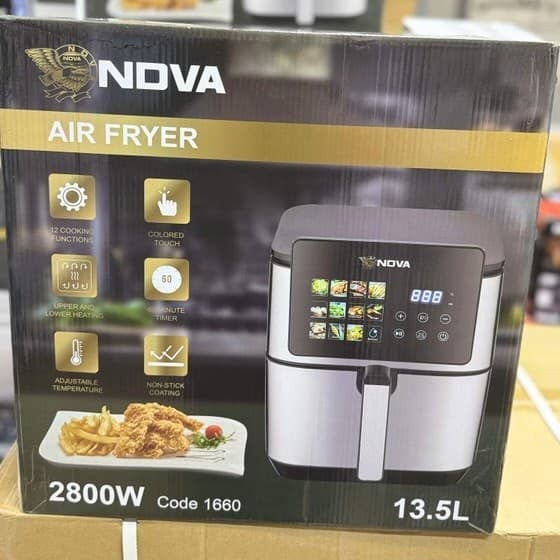 سرخکن بدون روغن نوا مدل 1660 ظرفیت 13.5 لیتر