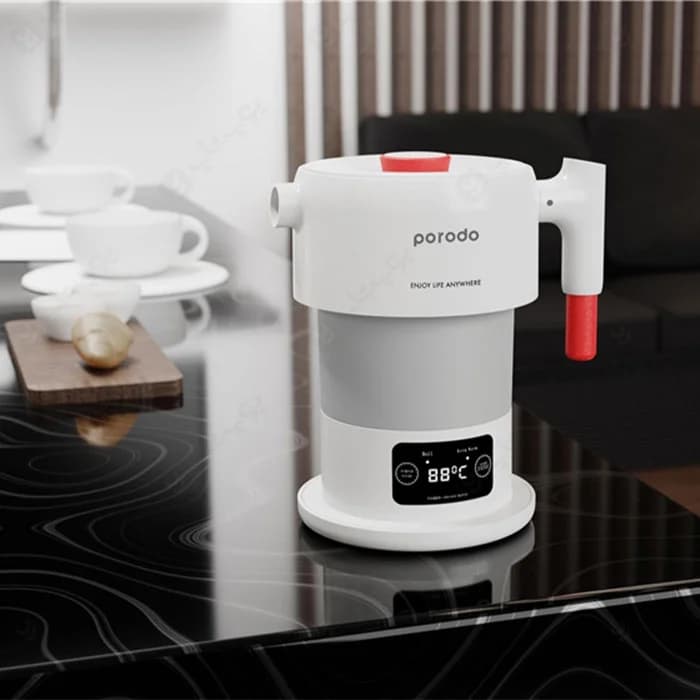 کتری برقی تاشو قابل حمل پرودو مدل Porodo KTLD600 kettle digital display — تصویر ۶