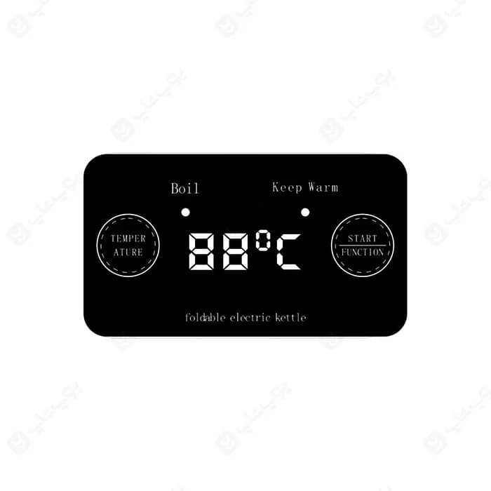 کتری برقی تاشو قابل حمل پرودو مدل Porodo KTLD600 kettle digital display — تصویر ۷