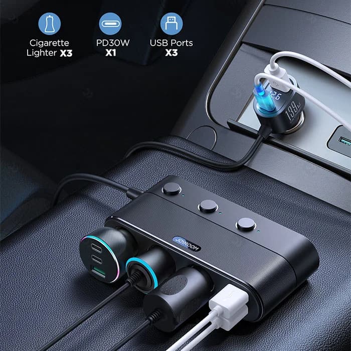 شارژر فندکی جوی روم مدل Joyroom JR-CCL01 car charrge 139W — تصویر ۹