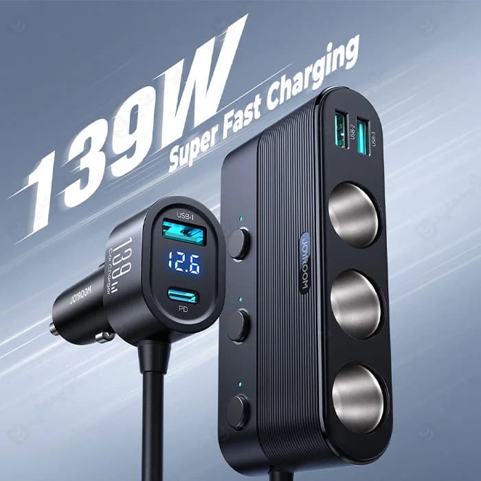 شارژر فندکی جوی روم مدل Joyroom JR-CCL01 car charrge 139W — تصویر ۱۰