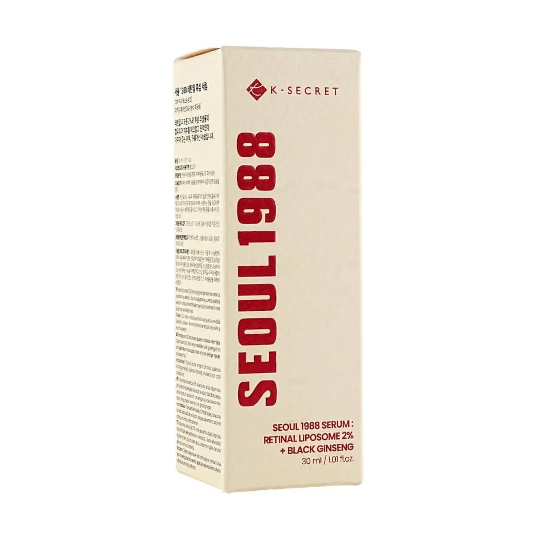 سرم رتینال لیپوزوم و جنسینگ سیاه سئول 1988 کی سکرت 1988 SEOUL RETINAL LIPOSOME Serum حجم 30 میل — تصویر ۹