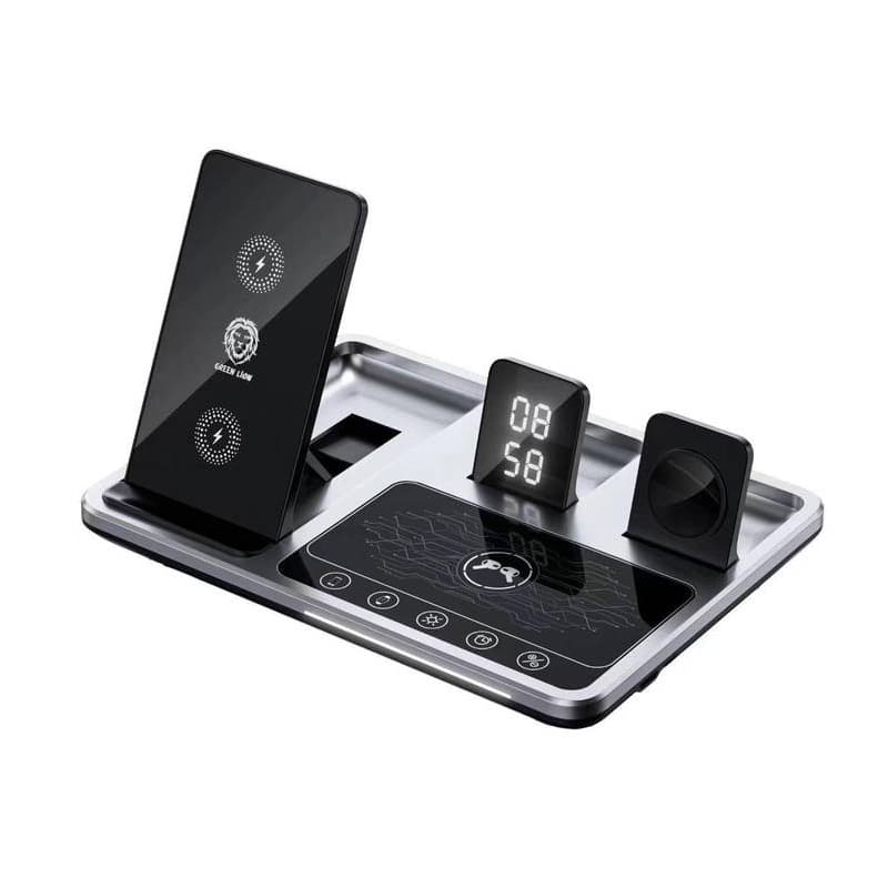 شارژر رومیزی گرین لاین مدل Wireless-Ch station 4 in 1 — تصویر ۲