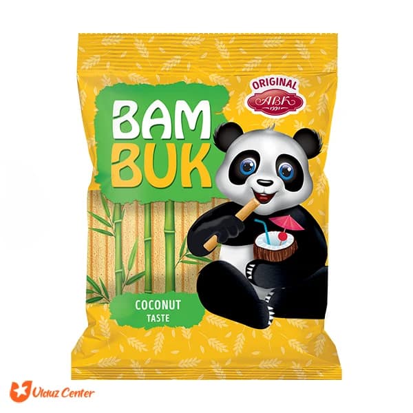 بیسکوئیت مغزدار ABK مدل Bam Buk با طعم نارگیل 200 گرم — تصویر ۳