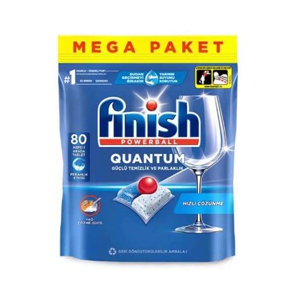 قرص ماشین ظرفشویی فینیش مدل Quantum بسته 80 عددی — تصویر ۱۲