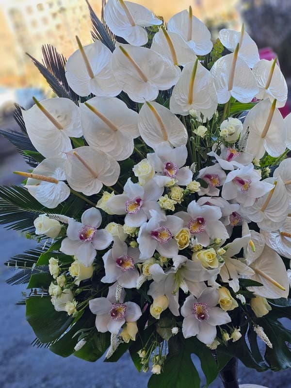 جام گل تسلیت کد 760 – گل فروشی آنلاین رزگاردن — تصویر ۸