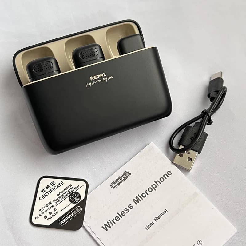 ست میکروفن بی سیم ریمکس مدل K15 — تصویر ۴