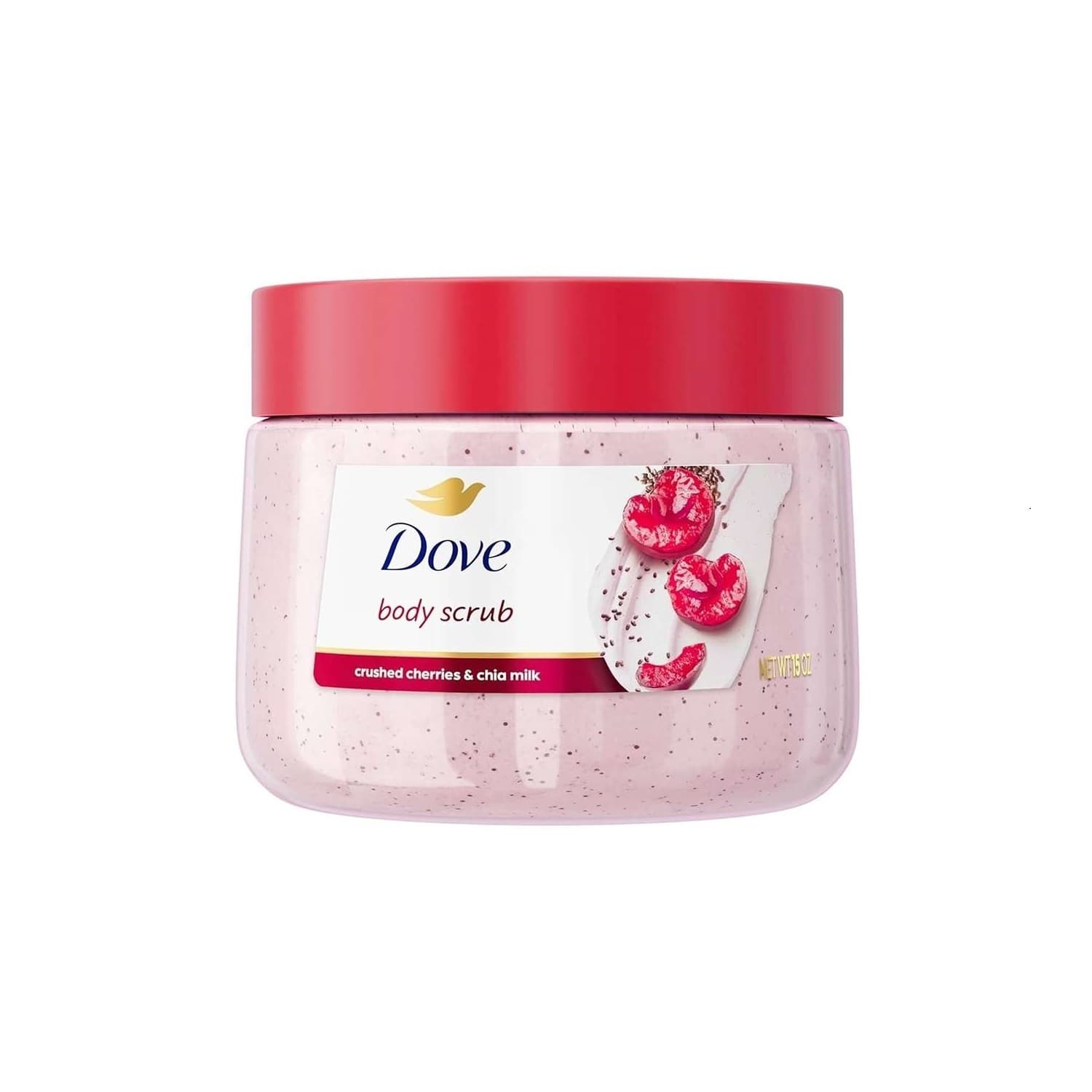 اسکراب بدن داو مدل Crushed Cherries And Chia Milk حجم 298 گرم