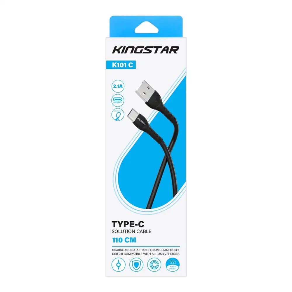 کابل شارژ کینگستار تایپ سی به USB مدل K101c — تصویر ۱۱