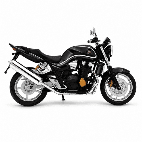 ماکت موتور Honda CB 1300 مشکی خط نقرهای — تصویر ۹