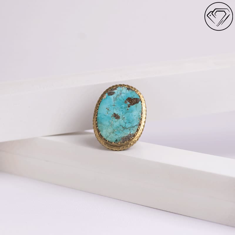 انگشتر فیروزه نیشابوری مدل GA-1412 — تصویر ۸