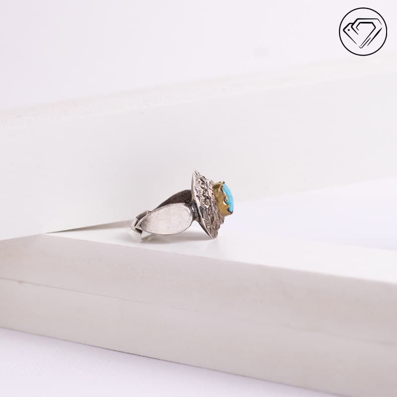 انگشتر فیروزه نیشابوری مدل GA-1087 — تصویر ۱۰
