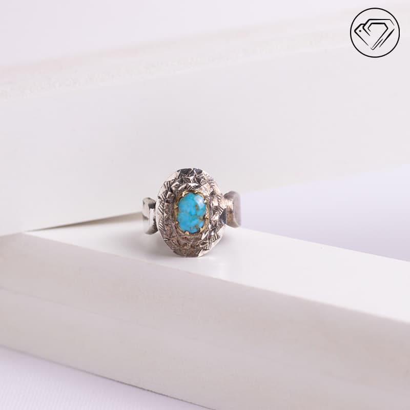 انگشتر فیروزه نیشابوری مدل GA-1087