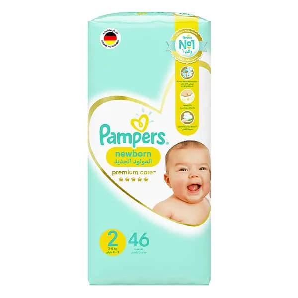 پوشک پمپرز سفید سایز 2 تعداد 46 عددی