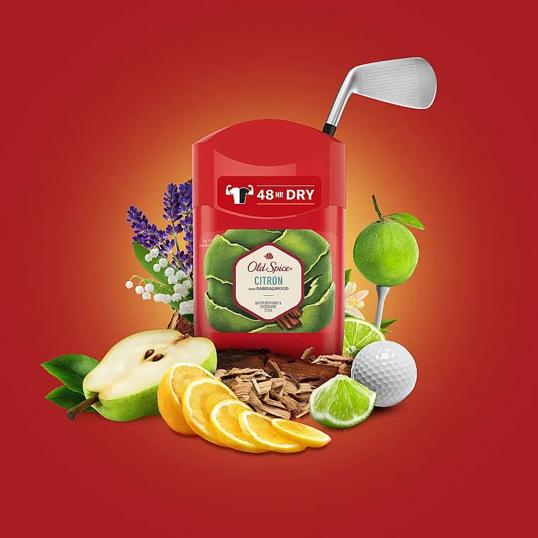 استیک صابونی مردانه الد اسپایس مدل CITRON حجم 50 میلی — تصویر ۵