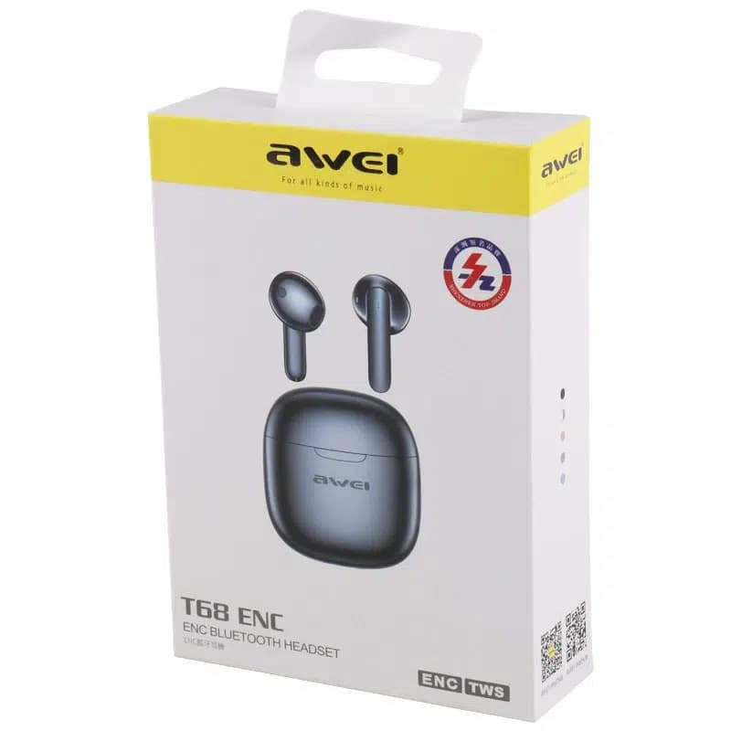 هندزفری بلوتوث دو تایی Awei T68 ENC TWS