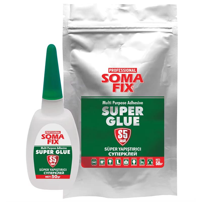 چسب فوری همه کاره SOMAFIX سوپر گلو 50 گرم