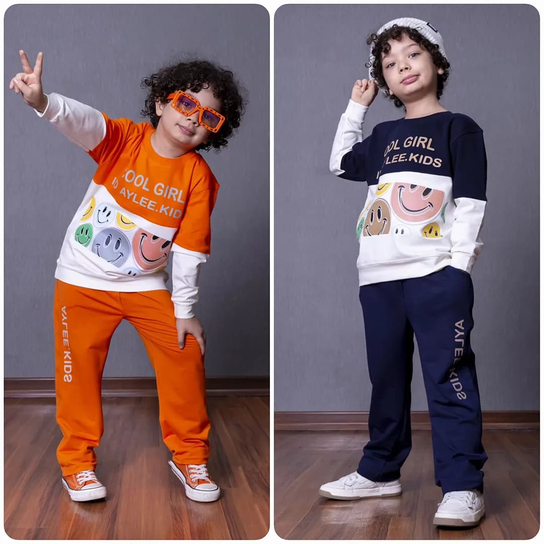 بلوز شلوار پسرانه اسپرت استیکر