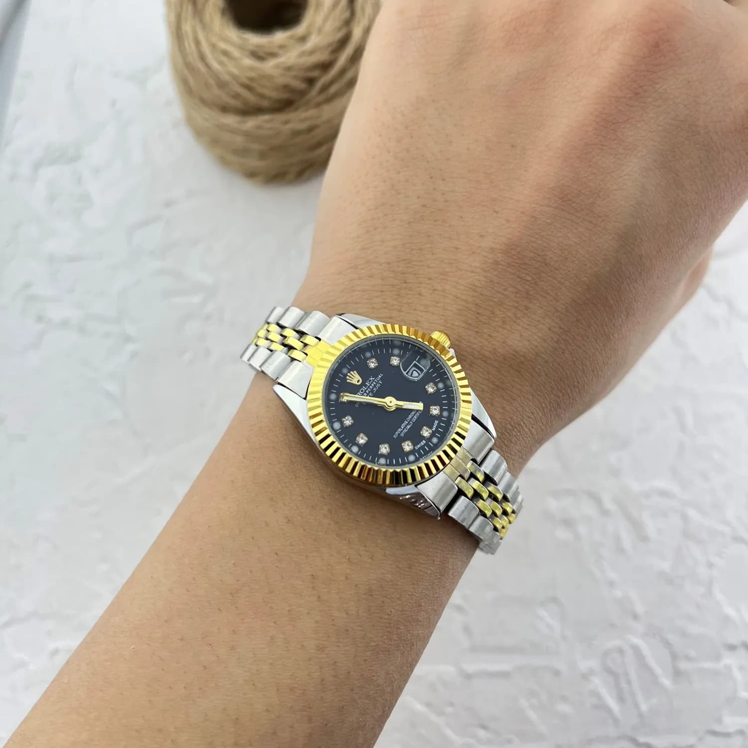 ساعت زنانه طرح رولکس کد W4116 — تصویر ۱۱