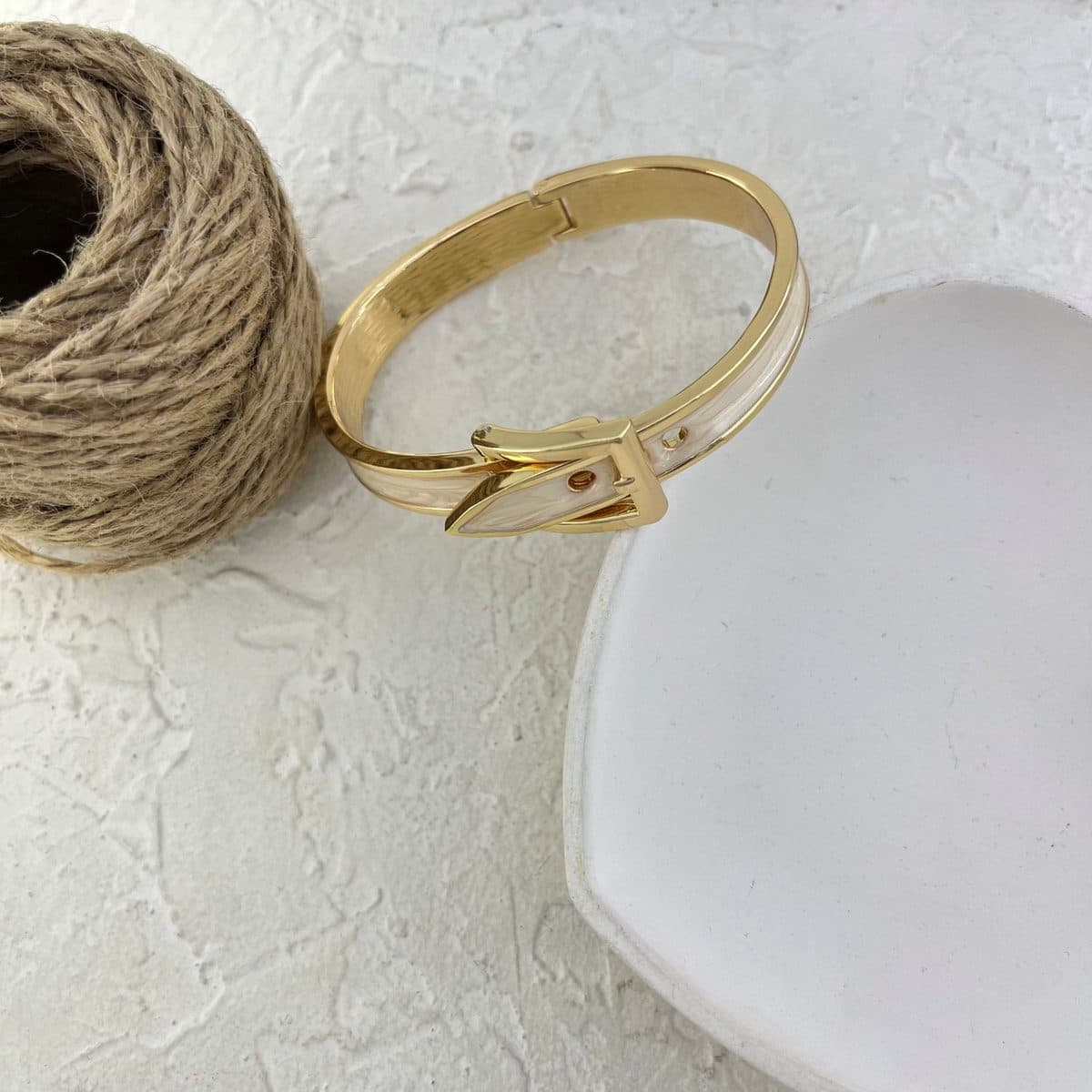 دستبند زنانه بنگل مدل کمربند کد B5430 — تصویر ۸