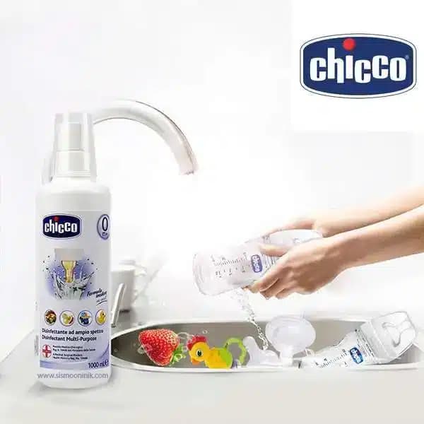 مایع شستشو و استریل شیشه شیر چیکو 1000 میل chicco — تصویر ۹