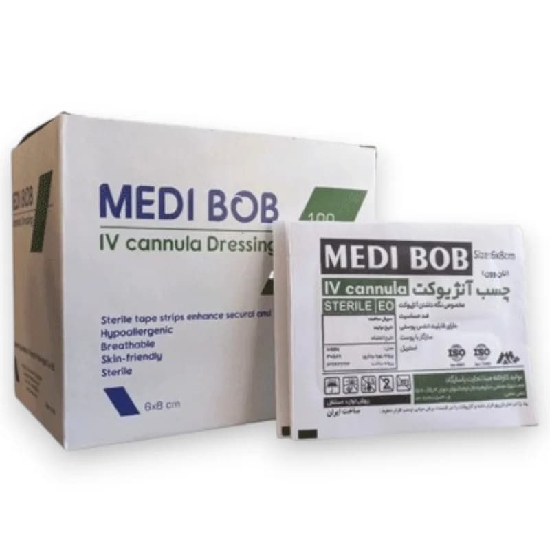 چسب آنژیوکت 8*6 نان وون MEDI BOB|بسته 100 عددی
