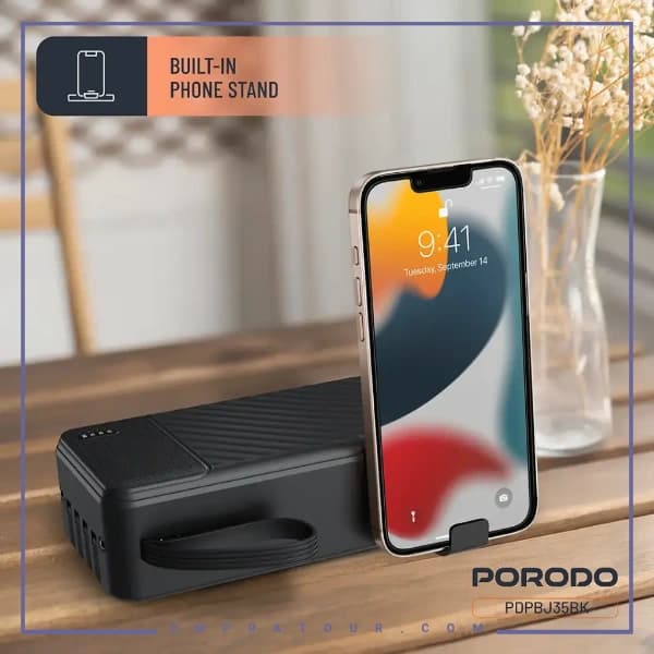 پاوربانک 10000 با کابل متصل پرودو PDPBJ33BK — تصویر ۶