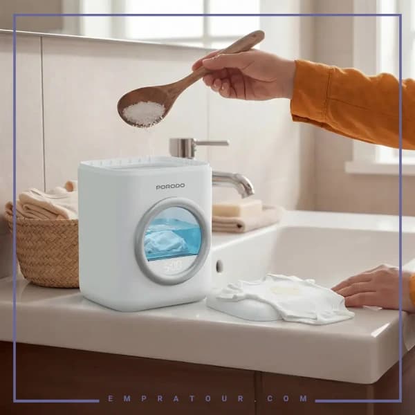 ماشین لباسشویی ۱.۷ لیتری پرودو PDLFSTBPM9WH — تصویر ۴