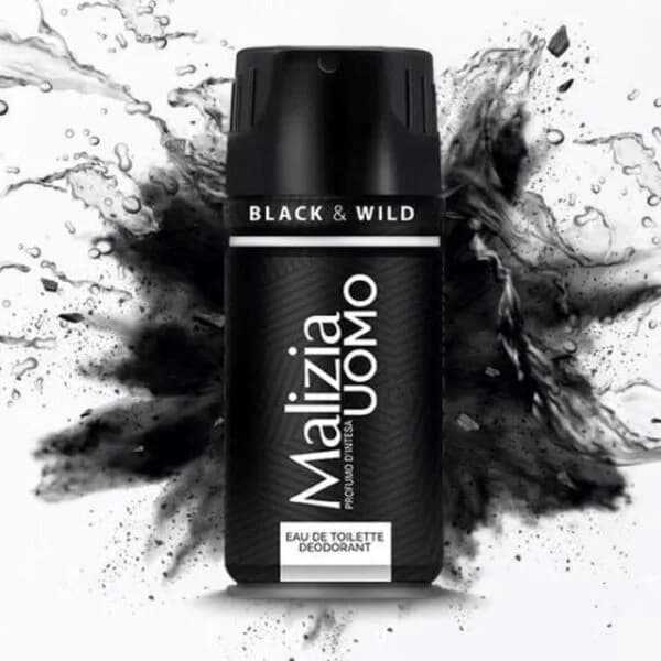 اسپری دئودورانت مالزیا مدل بلک اند وایلد Black and Wild اصل — تصویر ۳